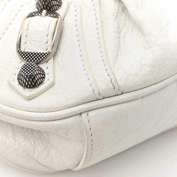 Balenciaga Le Cagole Leather Bag White XS - Picture 11 of 14